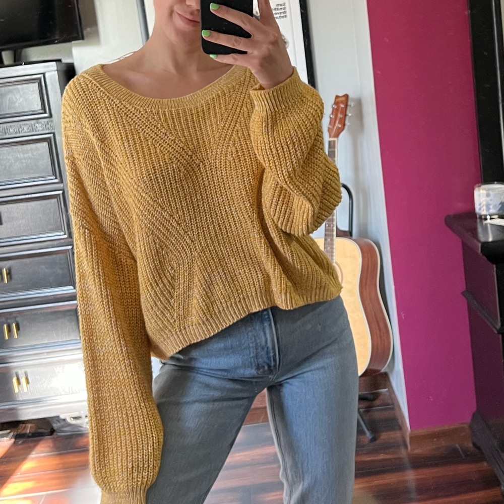 Express open back sweater